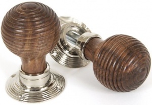 Rosewood Beehive Mortice/Rim Door Knob Set